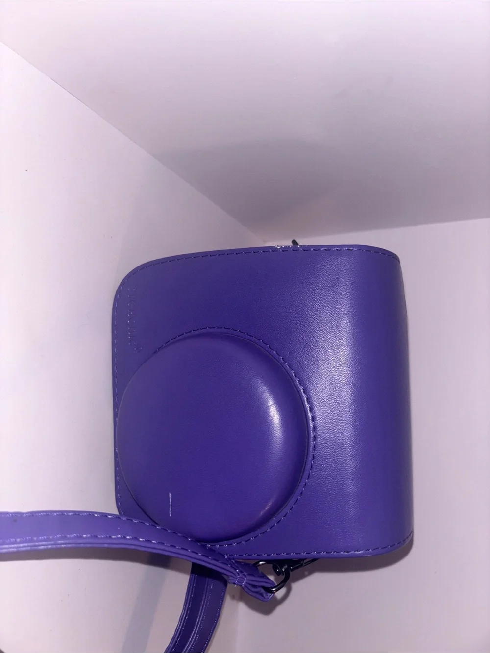 Fujifilm instax mini 9 Instant Camera in Bright Blue with Purple Case